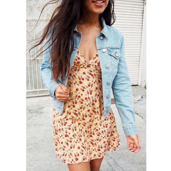 floral overall skirt